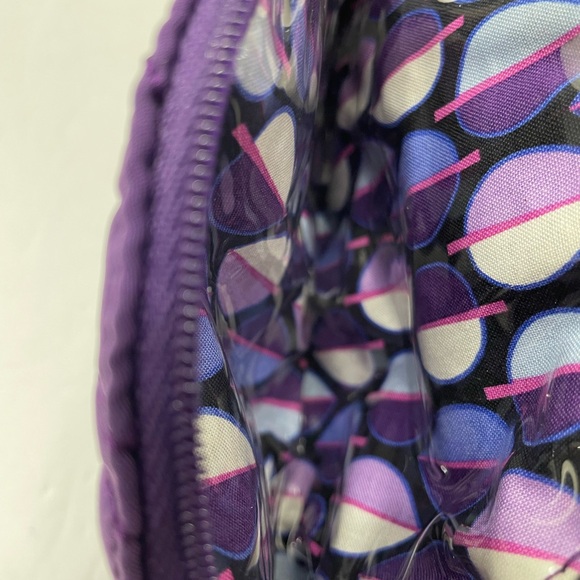Vera Bradley Quilted Purple Cosmetic Case - Picture 4 of 4